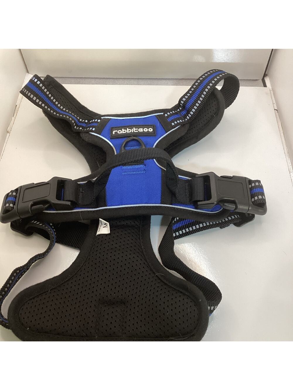 Rabbitgoo Medium No Pull Dog Harness Blue Black Reflective Adjustable Harness